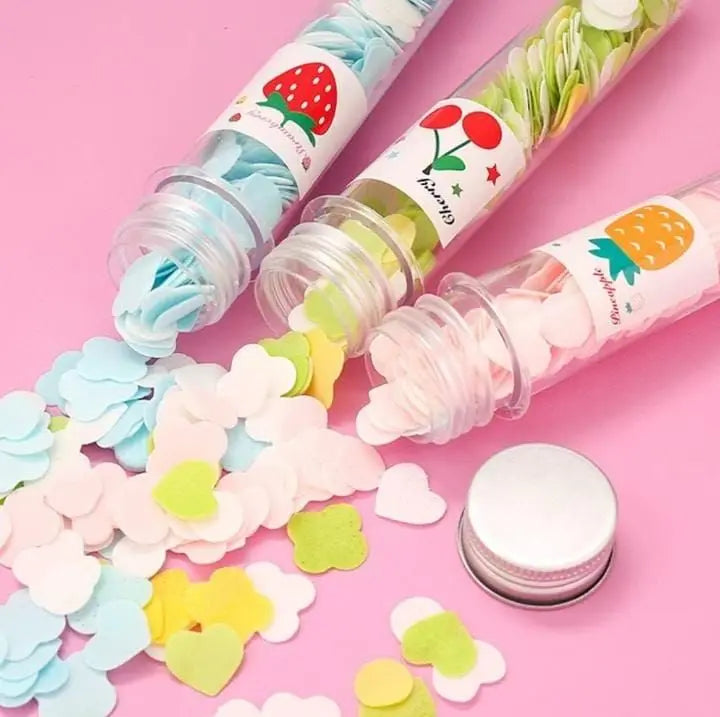 Disposable Flower Paper Soap Sheets – Portable Travel Tube