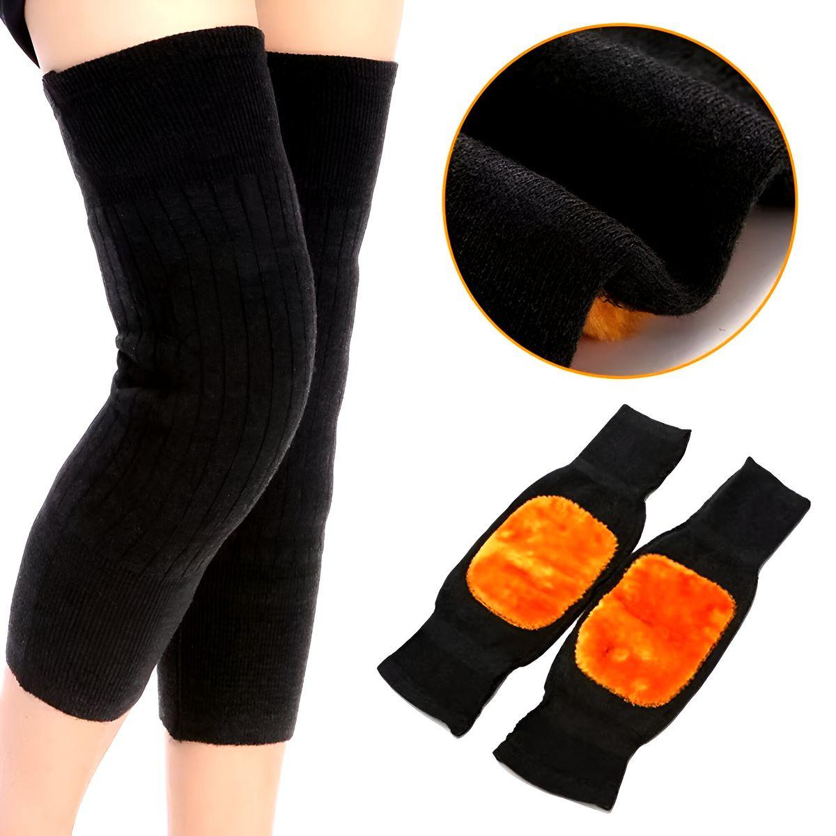(Pair) Winter Warm Cashmere Wool Knee Pads